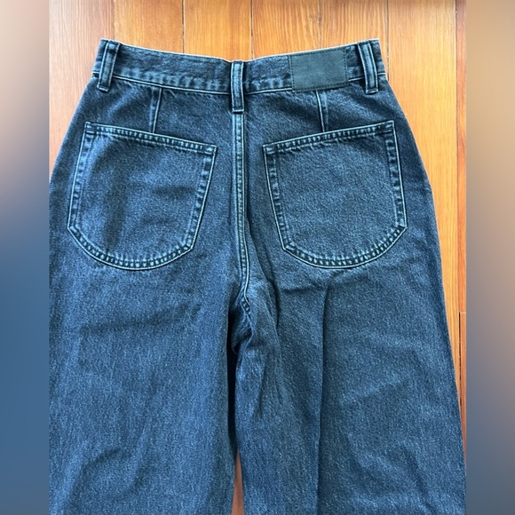 NWT Madewell Superwide-Leg Jeans - Size 25 - Black - Picture 5 of 11